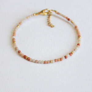 Armband natuurstenen peach