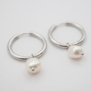 23 mm pearl hoop