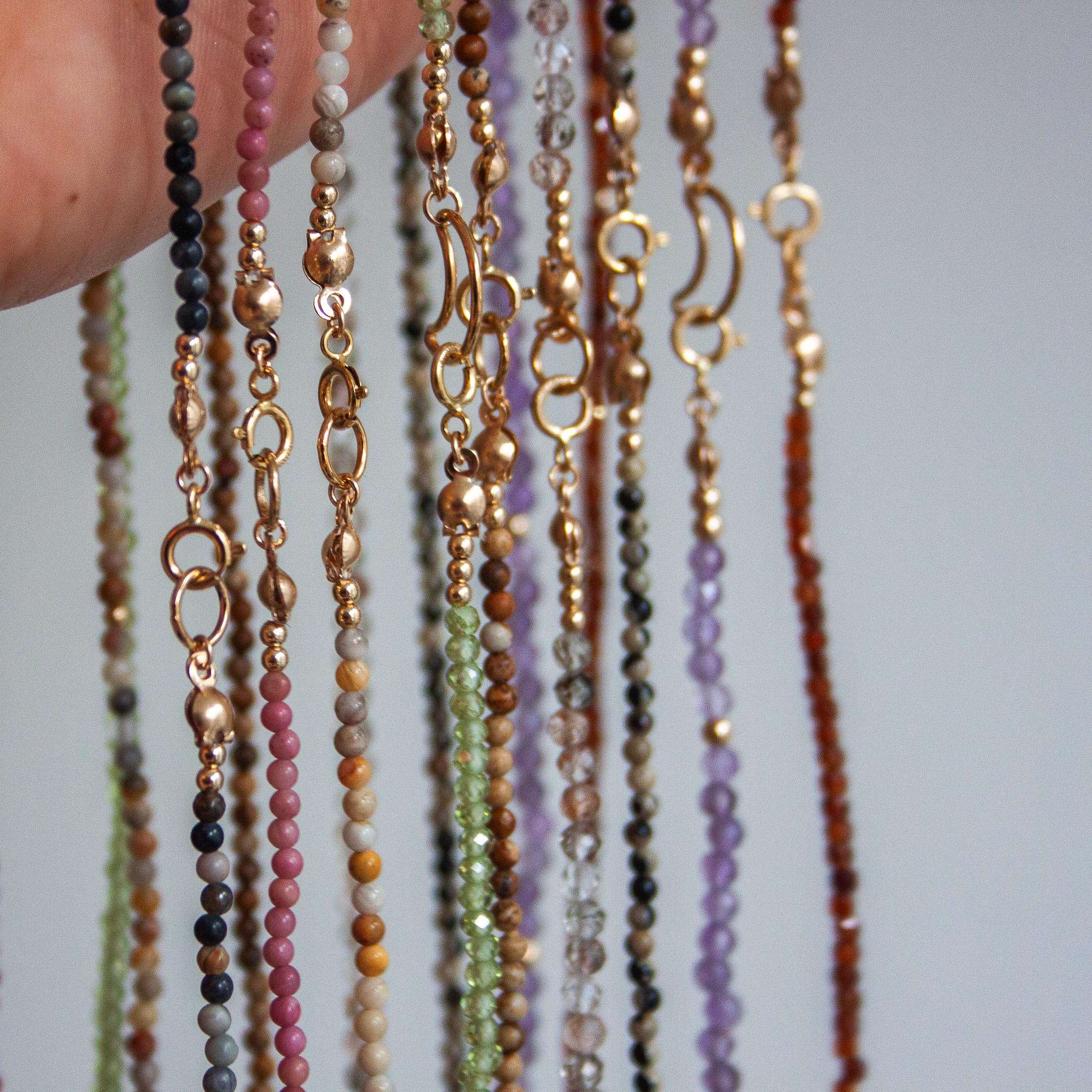 Ketting dalmatier jaspis goldfilled - Afbeelding 4