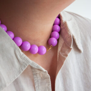 Bubble necklace lavender