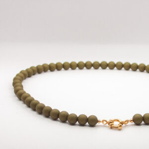 Bubble necklace matte moss